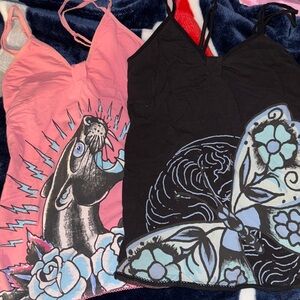 Ed Hardy Cami Tank Tops (Vintage)
